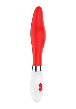 Athamas Ultra Soft Silicone Vibrator Neon Red
