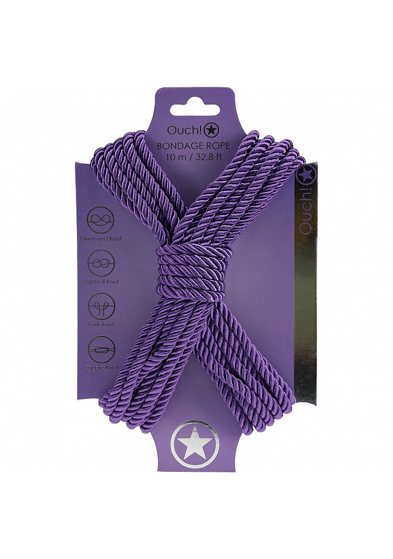Ouch! Bondage Rope 10 Meter Nylon Purple