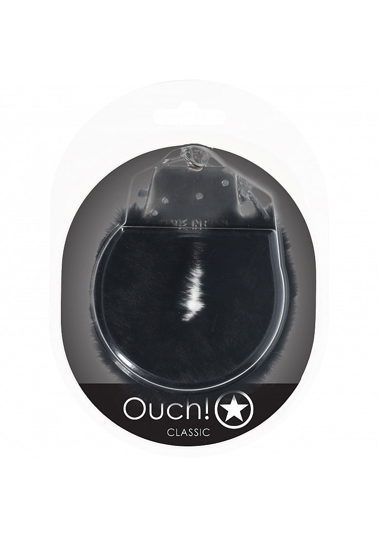 Ouch! Classic Fluffy Handcuffs Black