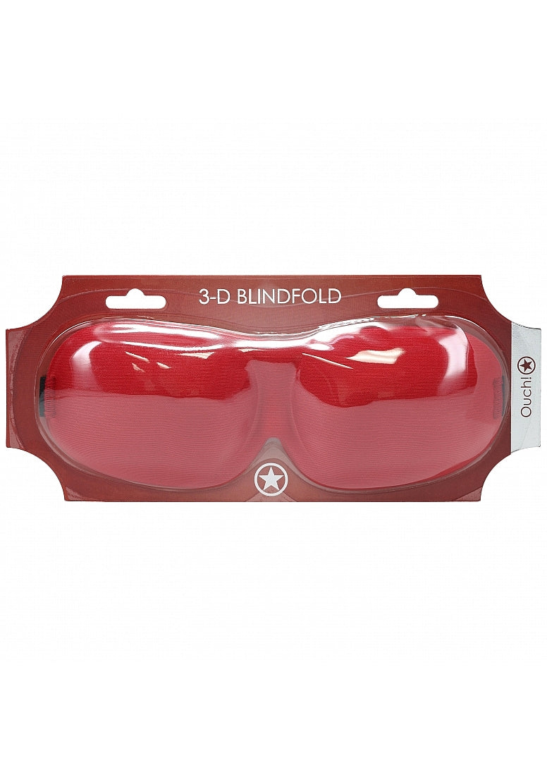 Ouch! Red 3D Blindfold Mask