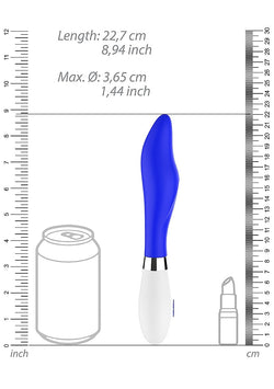 Athamas Ultra Soft Silicone Vibrator Neon Royal Blue