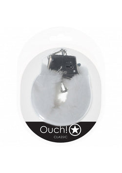 Ouch! Classic Fluffy Handcuffs White