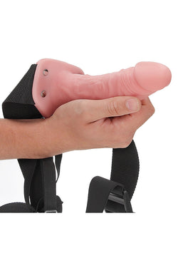 RealRock Hollow Strap-On Without Balls 6"