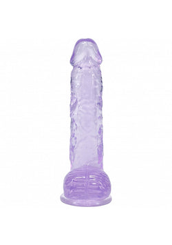 RealRock CC Dildo Balls Purple 5"