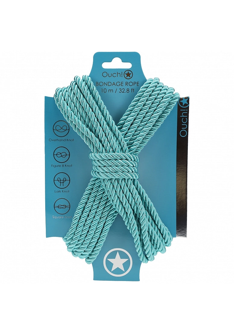 Ouch! Bondage Rope 10 Meter Nylon Blue