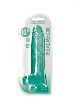 RealRock CC Dildo Balls Turquoise 10"