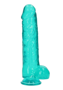 RealRock CC Dildo Balls Turquoise 10"