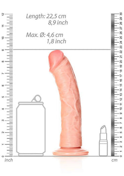 RealRock Curved Dildo Suction Cup 8"
