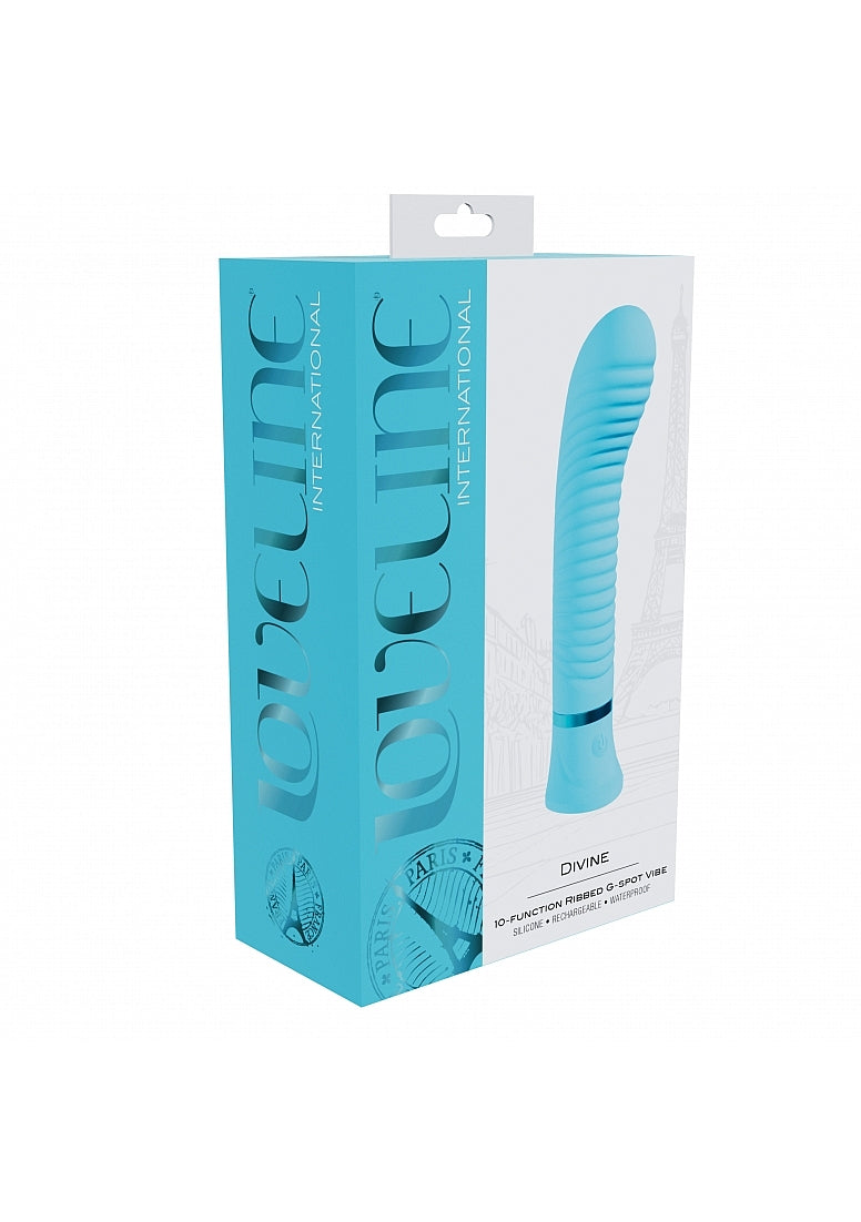 Loveline Divine Ribbed G-Spot Vibe Blue