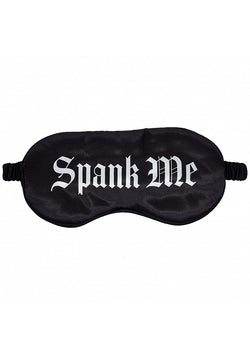 Ouch! Spank Me Satin Mask Black