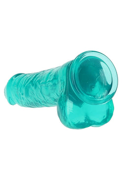 RealRock CC Dildo Balls Turquoise 10"