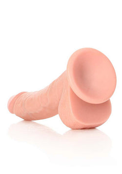 RealRock Curved Realistic Dildo With Balls 8"