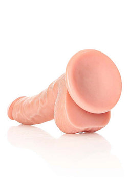 RealRock Curved Realistic Dildo With Balls 7"