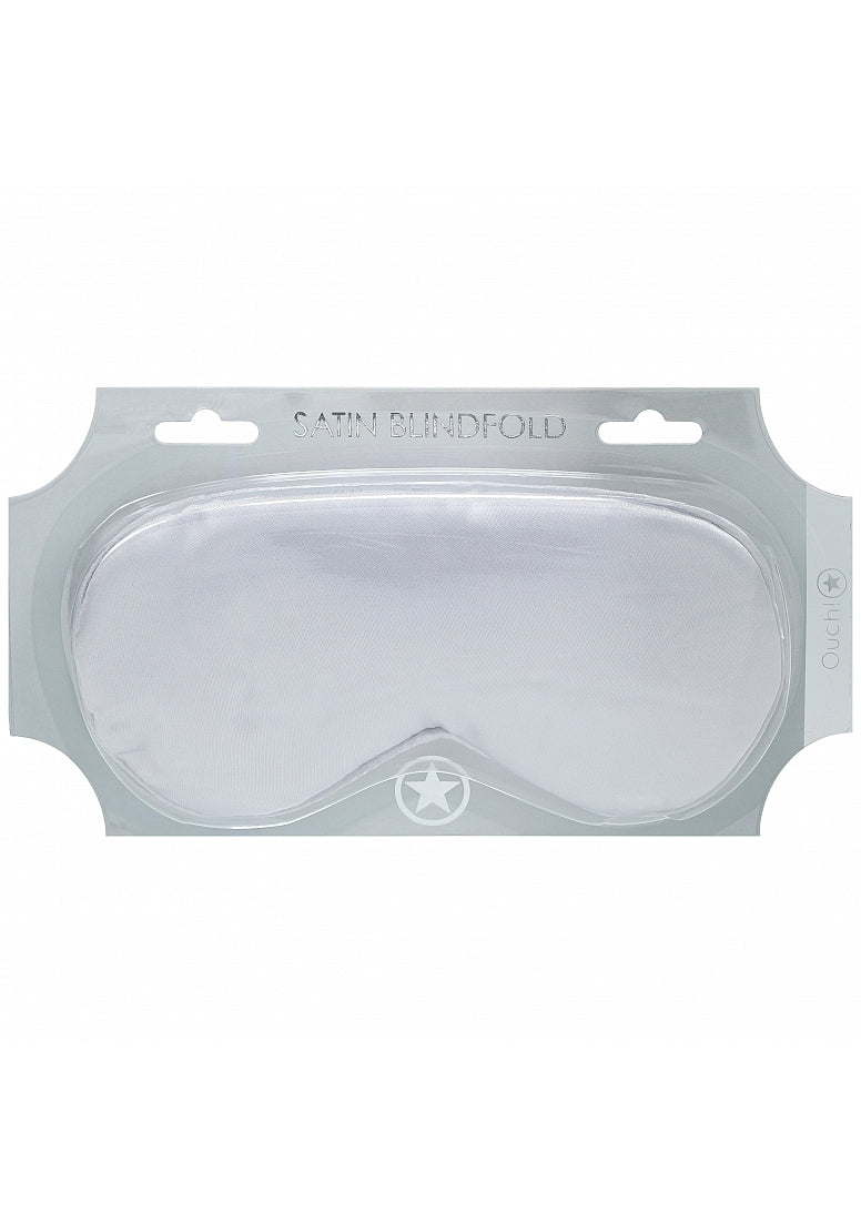 Ouch! Silver Satin Blindfold Mask