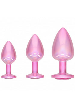 Ouch! Paris Metal Anal Plug Set Pink