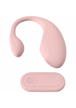 Loveline Wave C-Shape Vibe Remote Pink