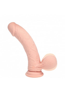 Realrock Dual Layer Vibrating Dildo Flesh 7"
