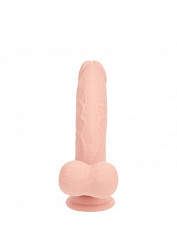 Realrock Dual Layer Vibrating Dildo Flesh 7"