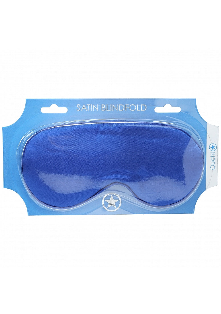 Ouch! Royal Blue Satin Blindfold Mask