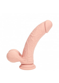 Realrock Dual Layer Vibrating Dildo Flesh 7"
