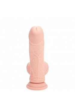 Realrock Dual Layer Vibrating Dildo Flesh 7"