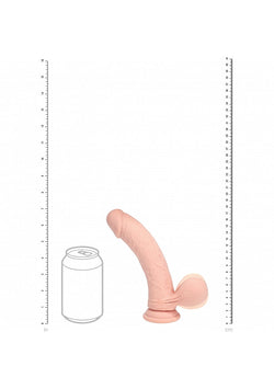 Realrock Dual Layer Vibrating Dildo Flesh 7"