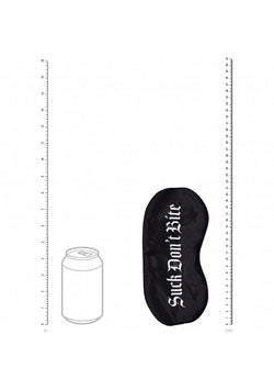 Ouch! Suck Don't Bite Satin Mask Black