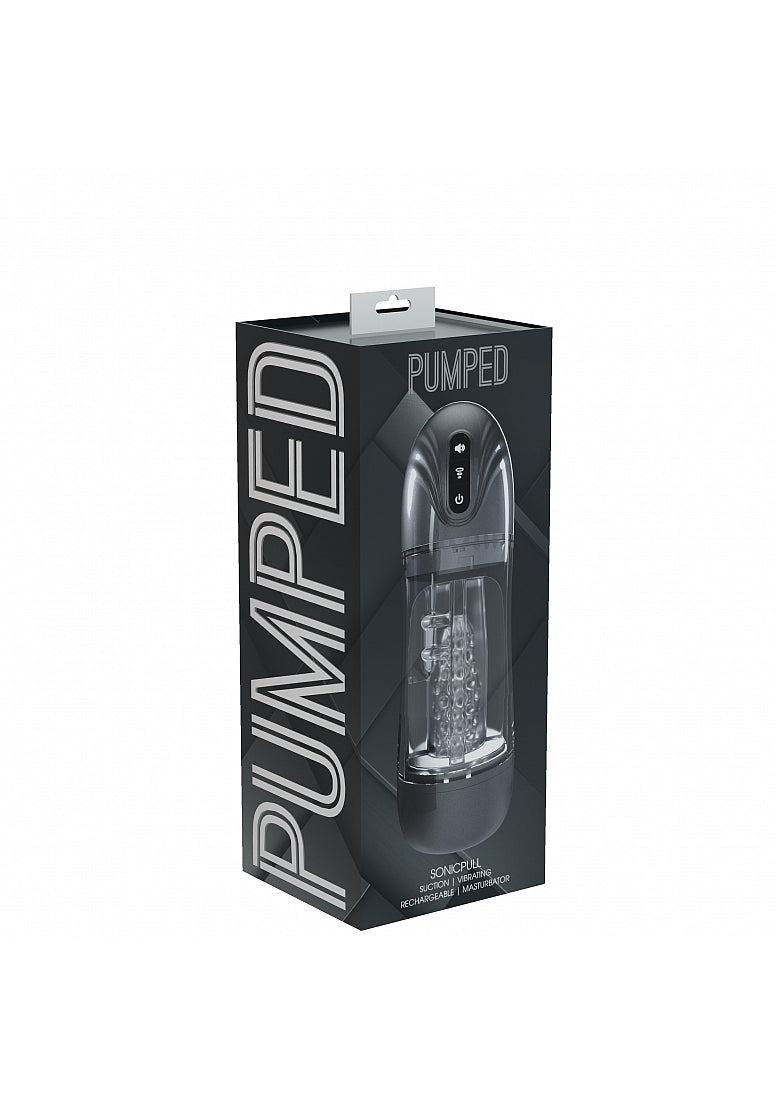 PUMPED SonicPull Masturbator Gun Metal