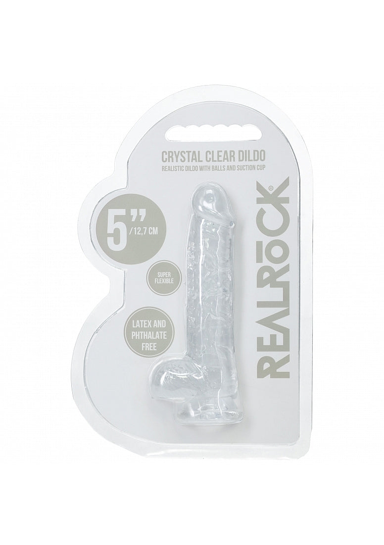 RealRock CC Dildo Balls Transparent 5"