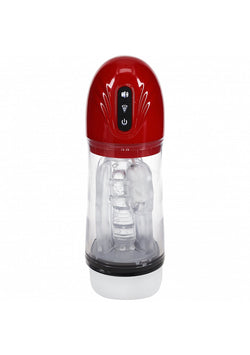PUMPED SonicPull Masturbator 10 Func Red