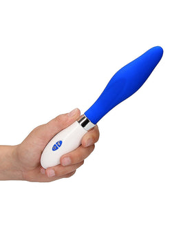 Athamas Ultra Soft Silicone Vibrator Neon Royal Blue