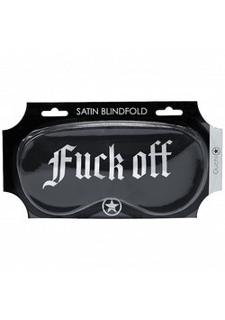 Ouch! Fuck Off Satin Mask Black