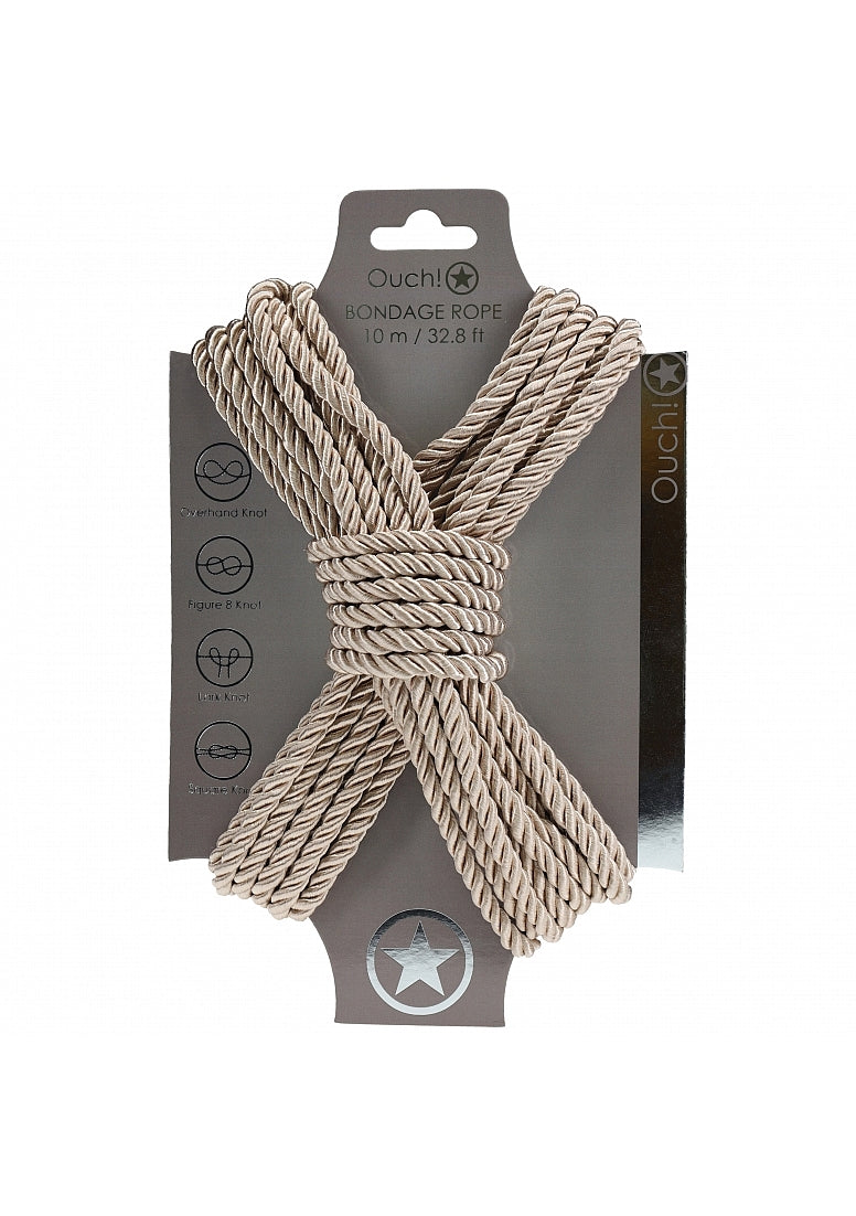 Ouch! Bondage Rope 10 Meter Nylon Gold