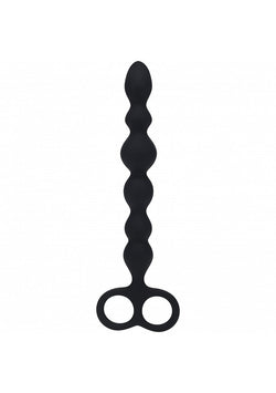LEVELZ Beaded Silicone Anal Probe Black