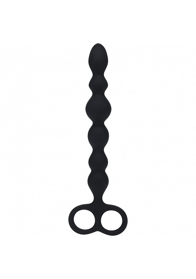 LEVELZ Beaded Silicone Anal Probe Black