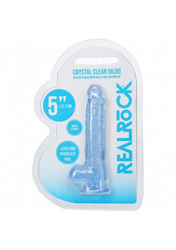 Realrock Realistic Dildo with Balls Blue 5"