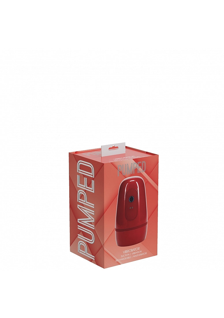 PUMPED Vibrobator Masturbator 9 Function Red