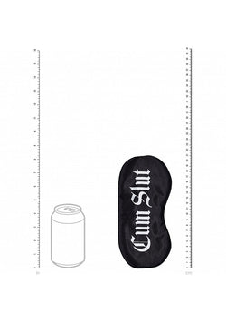 Ouch! Cum Slut Satin Mask Black