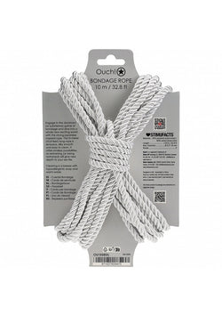 Ouch! Bondage Rope 10 Meter Nylon Silver