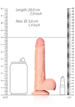 RealRock Straight Realistic Dildo With Balls 7"