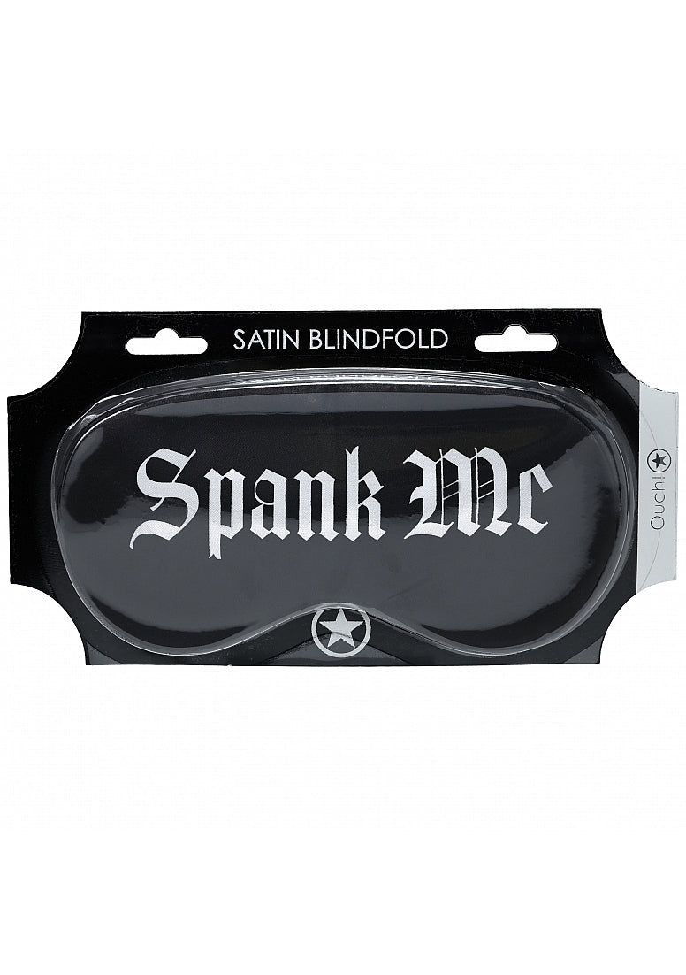 Ouch! Spank Me Satin Mask Black