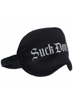 Ouch! Suck Don't Bite Satin Mask Black