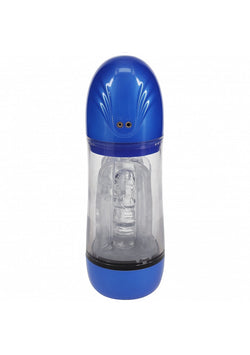 PUMPED SonicPull Masturbator Metallic Blue