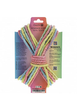 Ouch! Bondage Rope 10m Pastel Multicolor