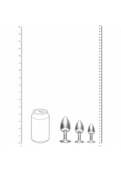 Ouch! New York Metal Anal Plug Set Silver