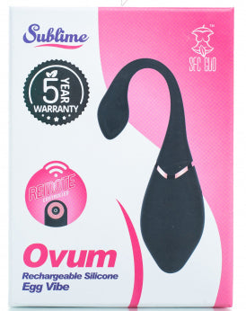 OEJ Ovum Rechargeable Silicone Vibe Black