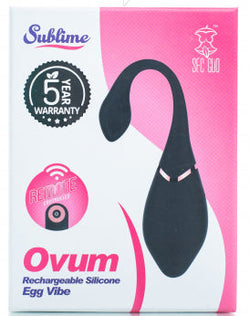 OEJ Ovum Rechargeable Silicone Vibe Black