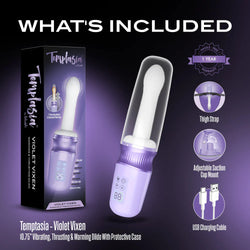 Temptasia Violet Vixen Thrusting Dildo 5.25"