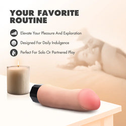 Dr. Skin Dr. Avery Vibrating Dildo Beige 7.5"
