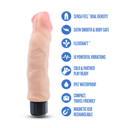 Au Naturel Big Easy Dildo Beige 9"